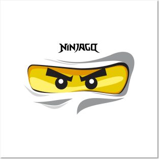 Ninjago Eyes WHITE Ninja ZANE FanArt FanMade T-Shirt Posters and Art